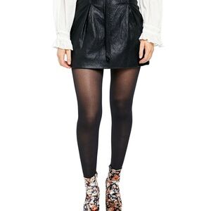 Free People Black Mini Skirt